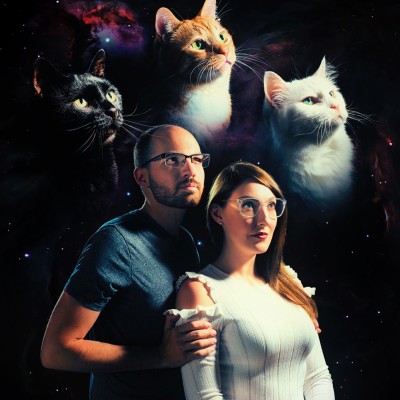 Our cat family portrait! We love our boys.